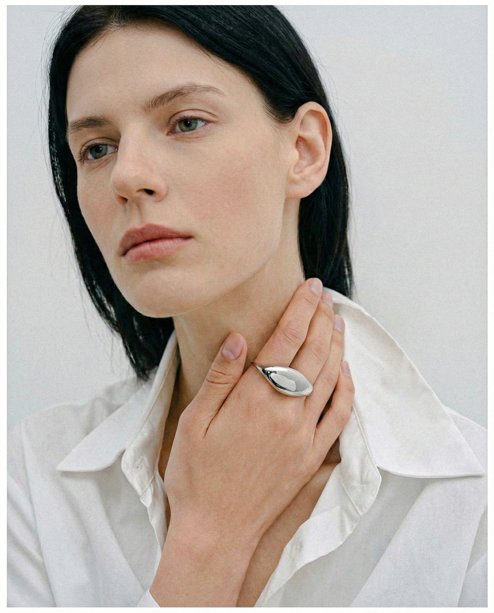 316L Wave Curve Ring - リング｜Misy Jewelry