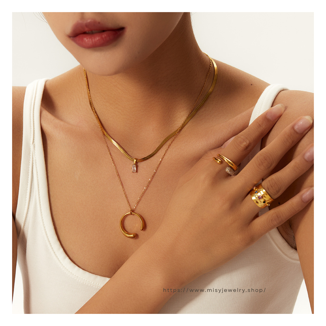 316L C Necklace 詳細画像2｜Misy Jewelry