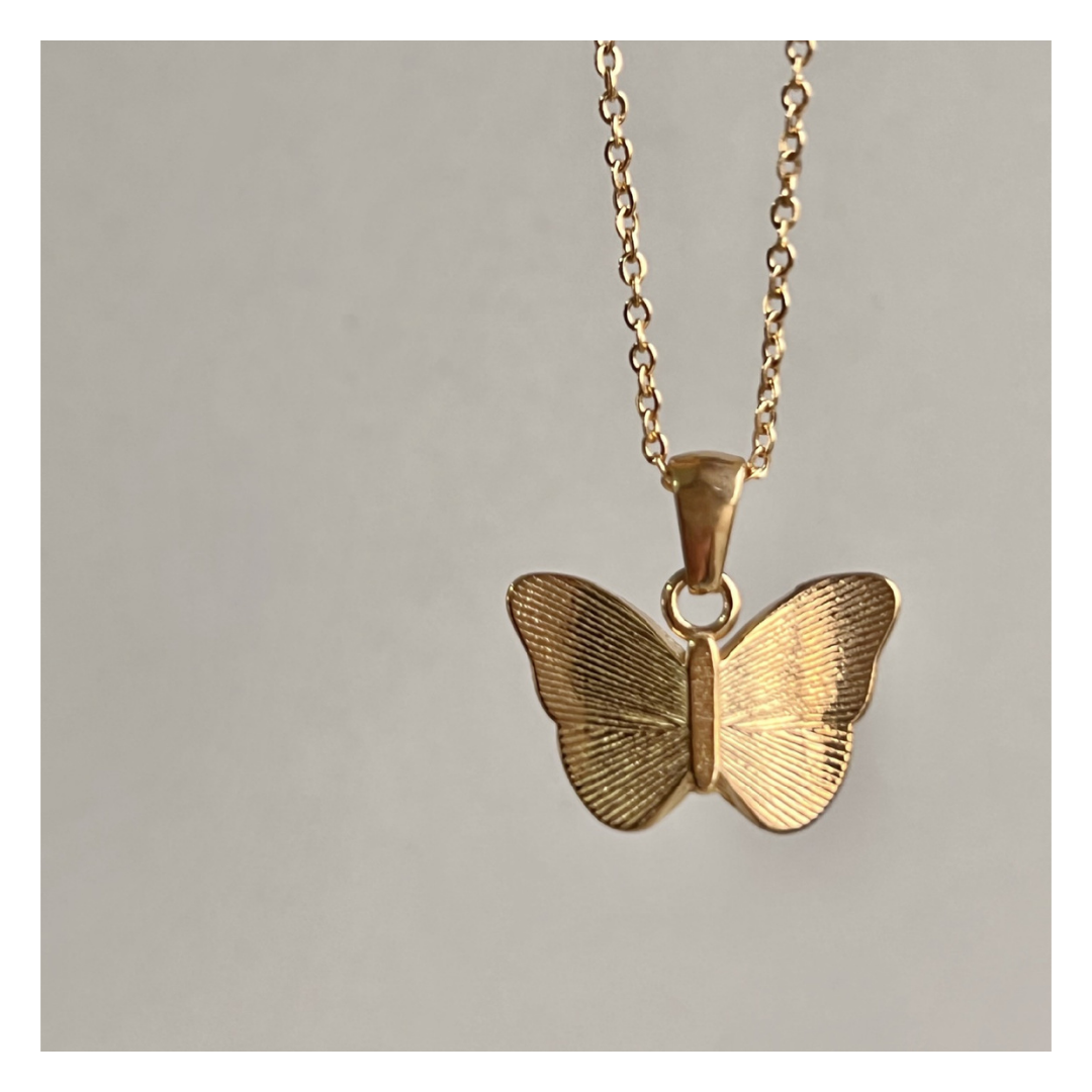 316L Zirconia Butterfly Necklace 詳細画像4｜Misy Jewelry