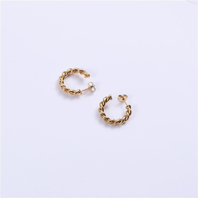 316L Twist Hoop Pierce — ディテール | リング | サージカルステンレス316L | Misy Jewelry