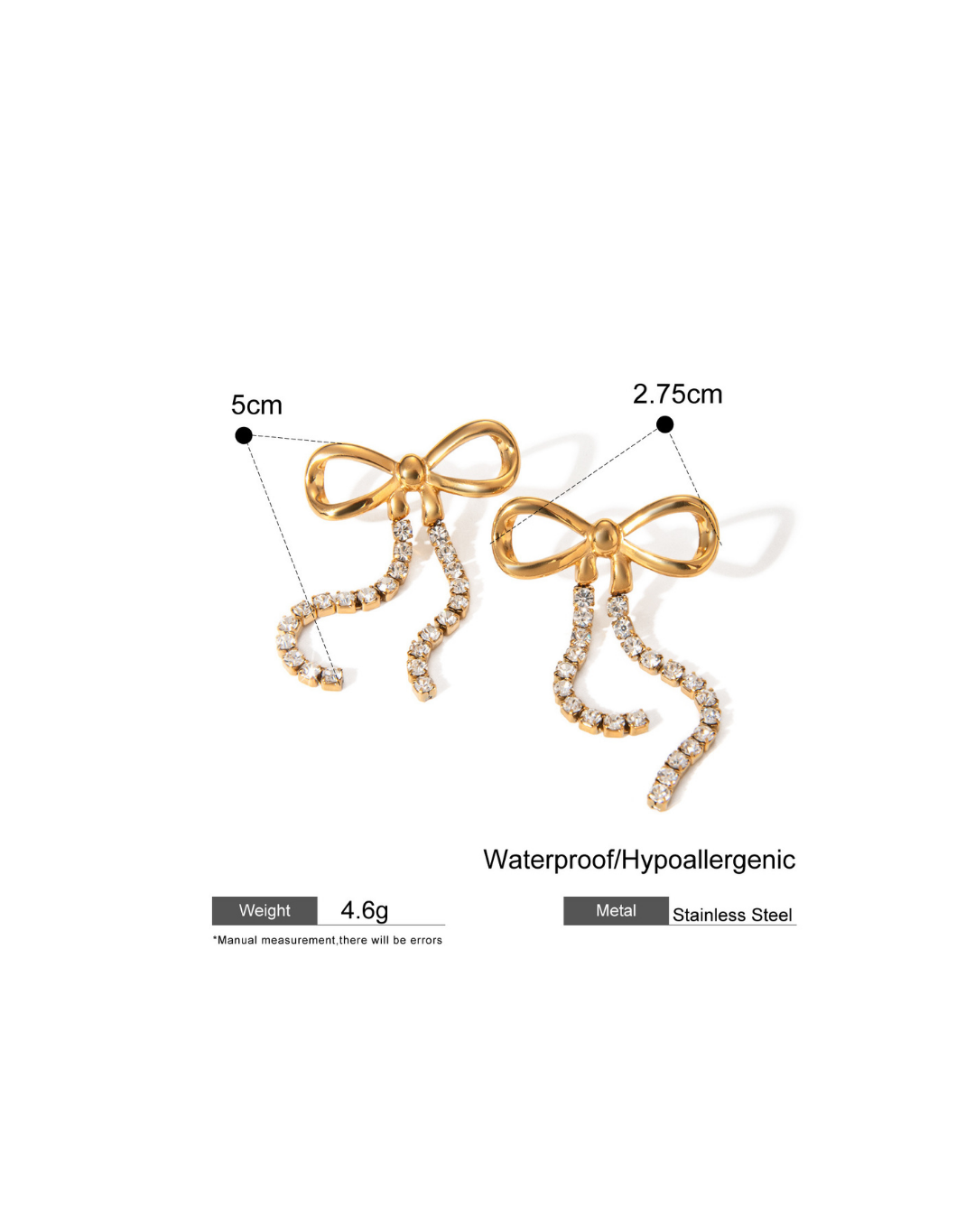 316L Ribbon Swing Pierce 詳細画像2｜Misy Jewelry