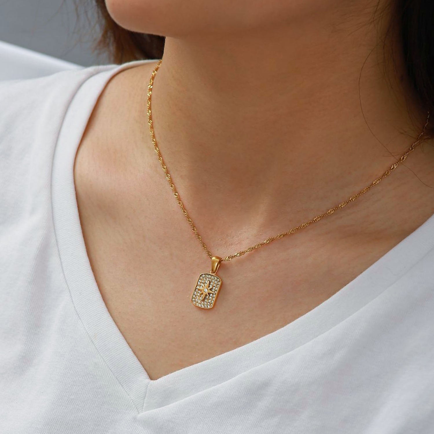 Zirconia Pendant Necklace 詳細画像5｜Misy Jewelry