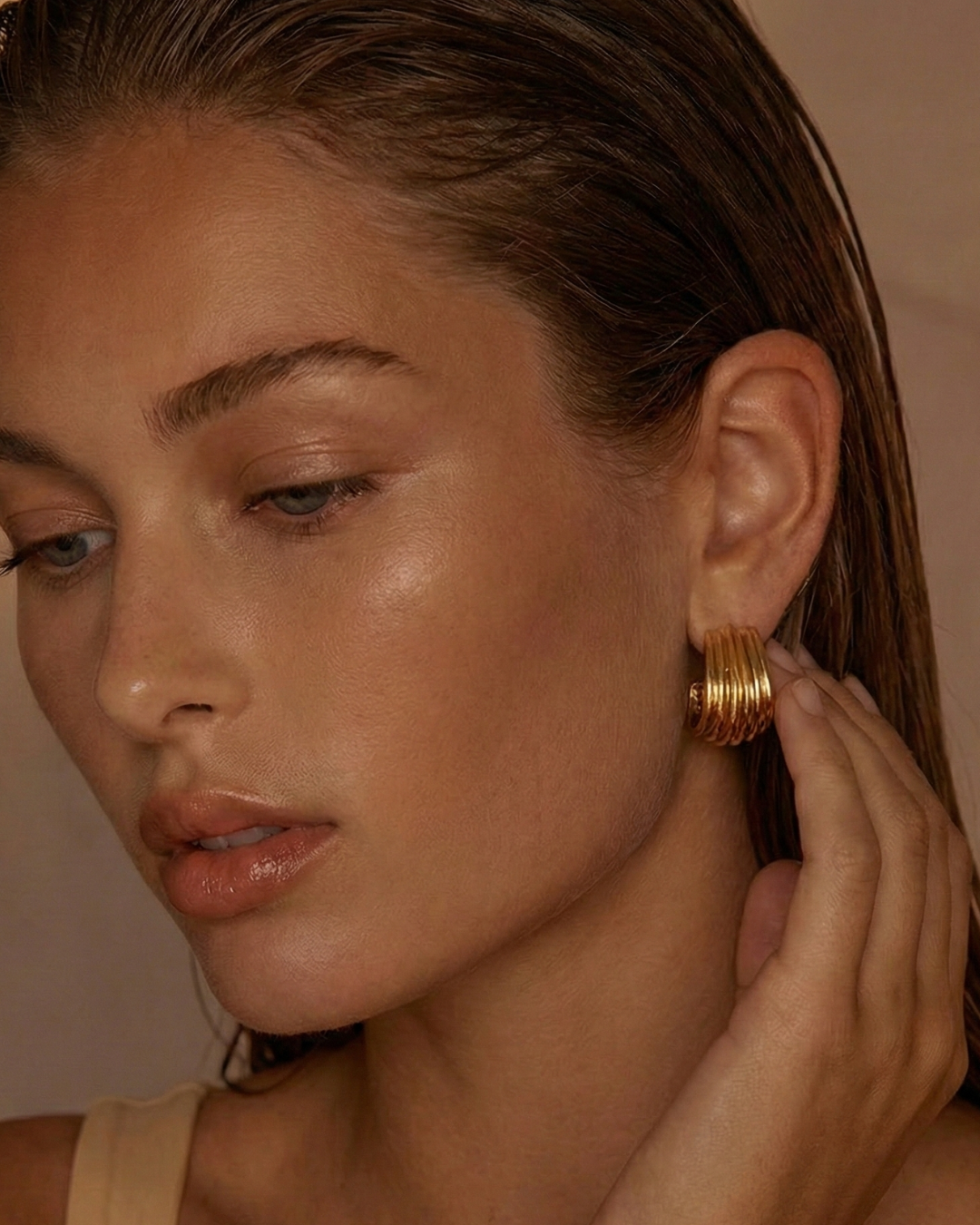 316L Layered Wave Hoops — ディテール | アクセサリー | サージカルステンレス316L | Misy Jewelry