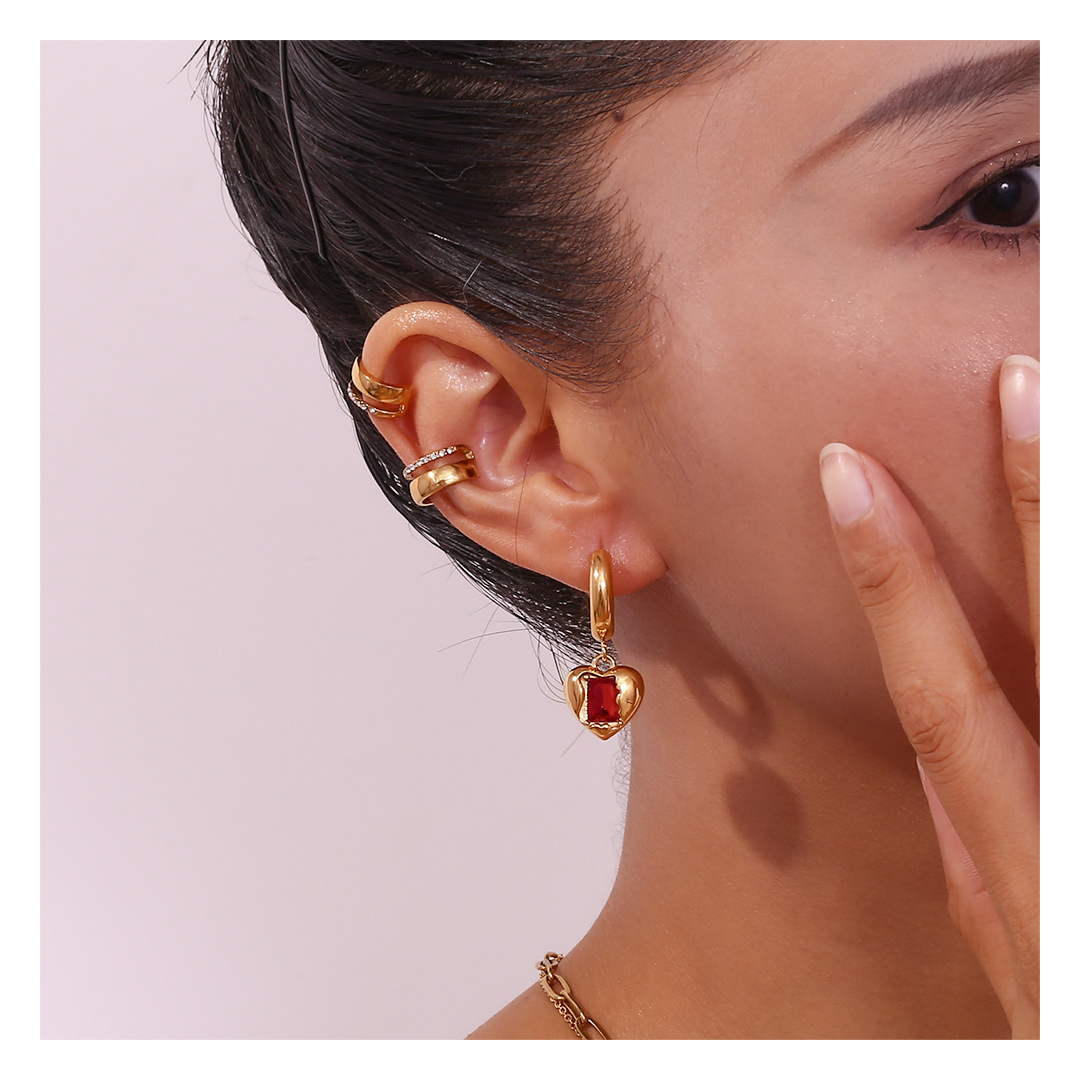 316L Line Zirconia Ear Cuff(Single) — ディテール | リング | サージカルステンレス316L | Misy Jewelry