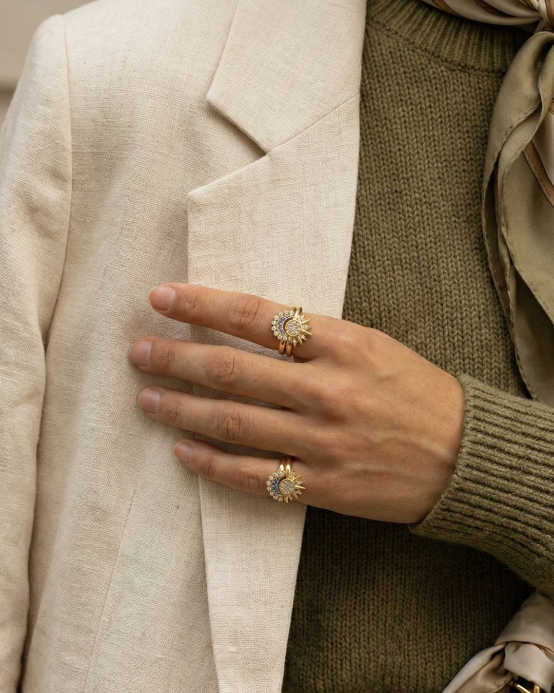 316L Daylight / Starlight Ring — ディテール | リング | サージカルステンレス316L | Misy Jewelry