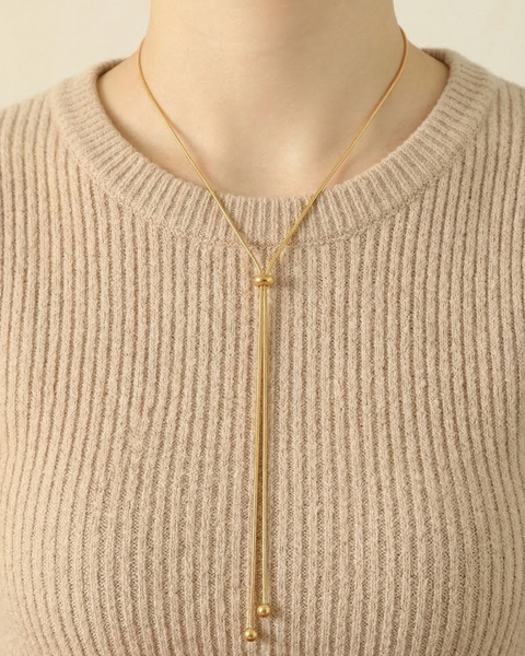 316L Ribbon Snake Necklace