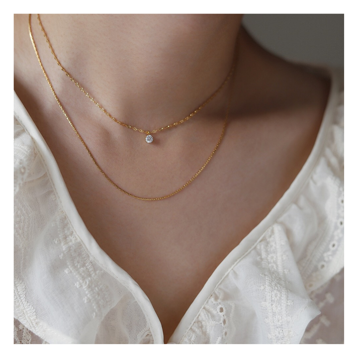 316L Anchor Double Necklace