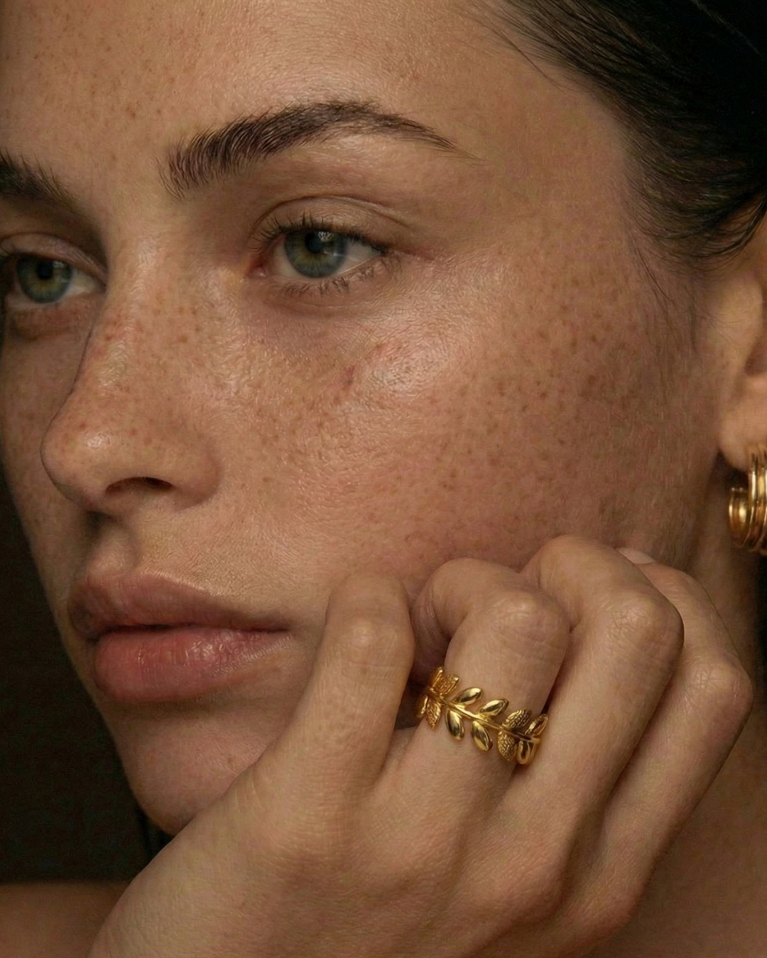 316L Leaf Line Ring 詳細画像7｜Misy Jewelry