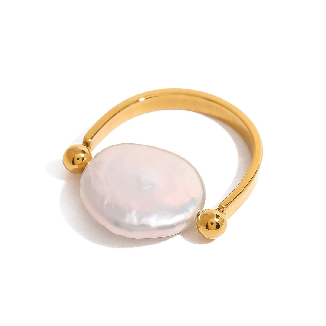316L  Lustre Pearl Ring 詳細画像3｜Misy Jewelry
