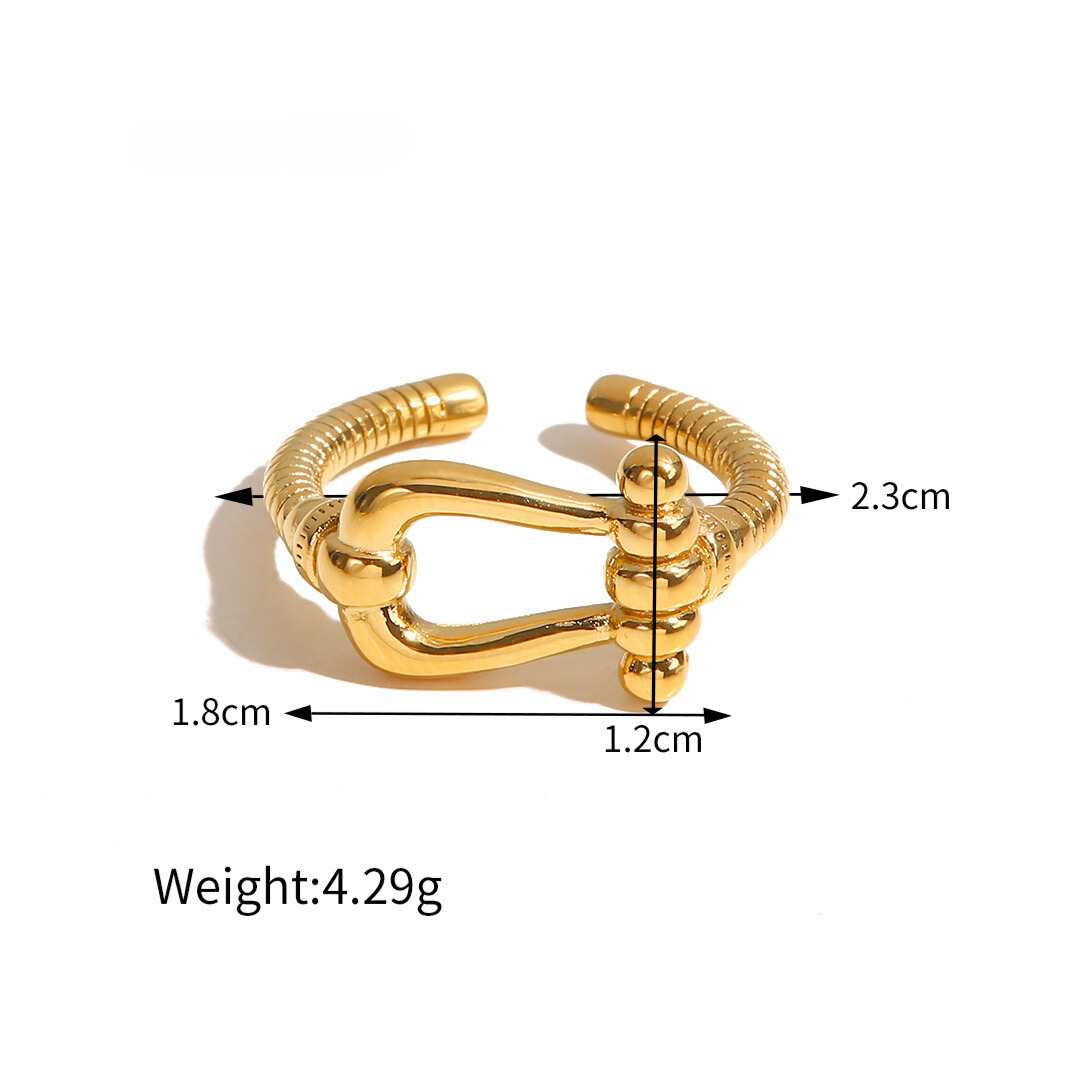 316L Horseshoe Ring Lying — ディテール | リング | サージカルステンレス316L | Misy Jewelry