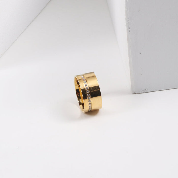 316L Zircon Round Ring