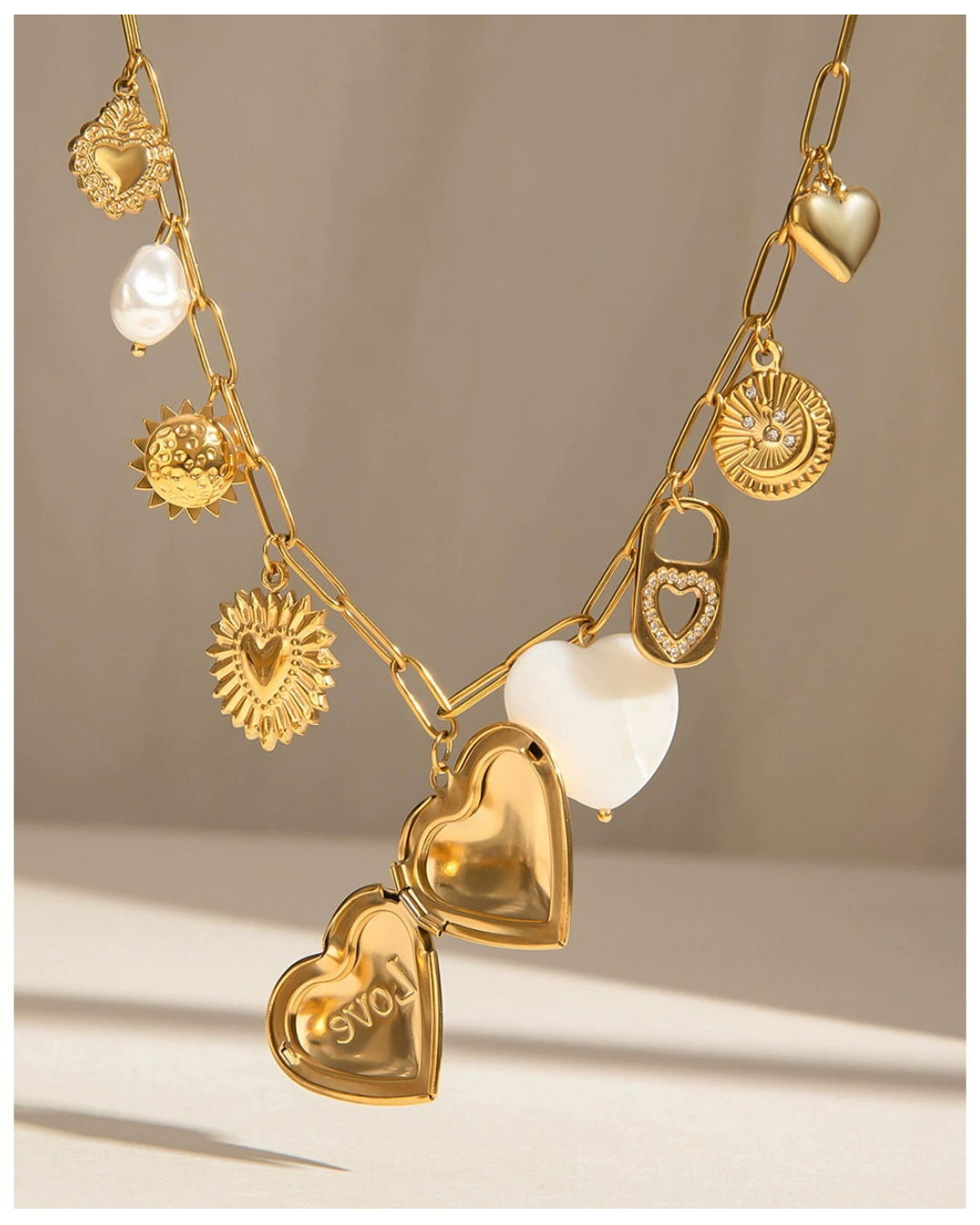 316L Memorial Heart Necklace2 詳細画像3｜Misy Jewelry