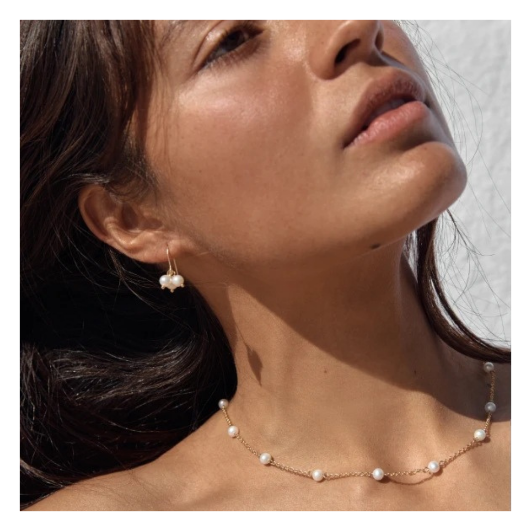 316L Linked Perl Necklace 詳細画像5｜Misy Jewelry