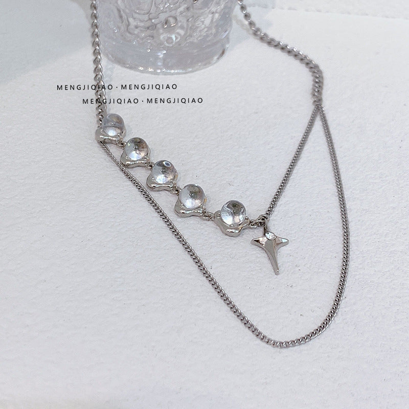 316L Zirconia Crystal Chain — ディテール | ネックレス | サージカルステンレス316L | Misy Jewelry