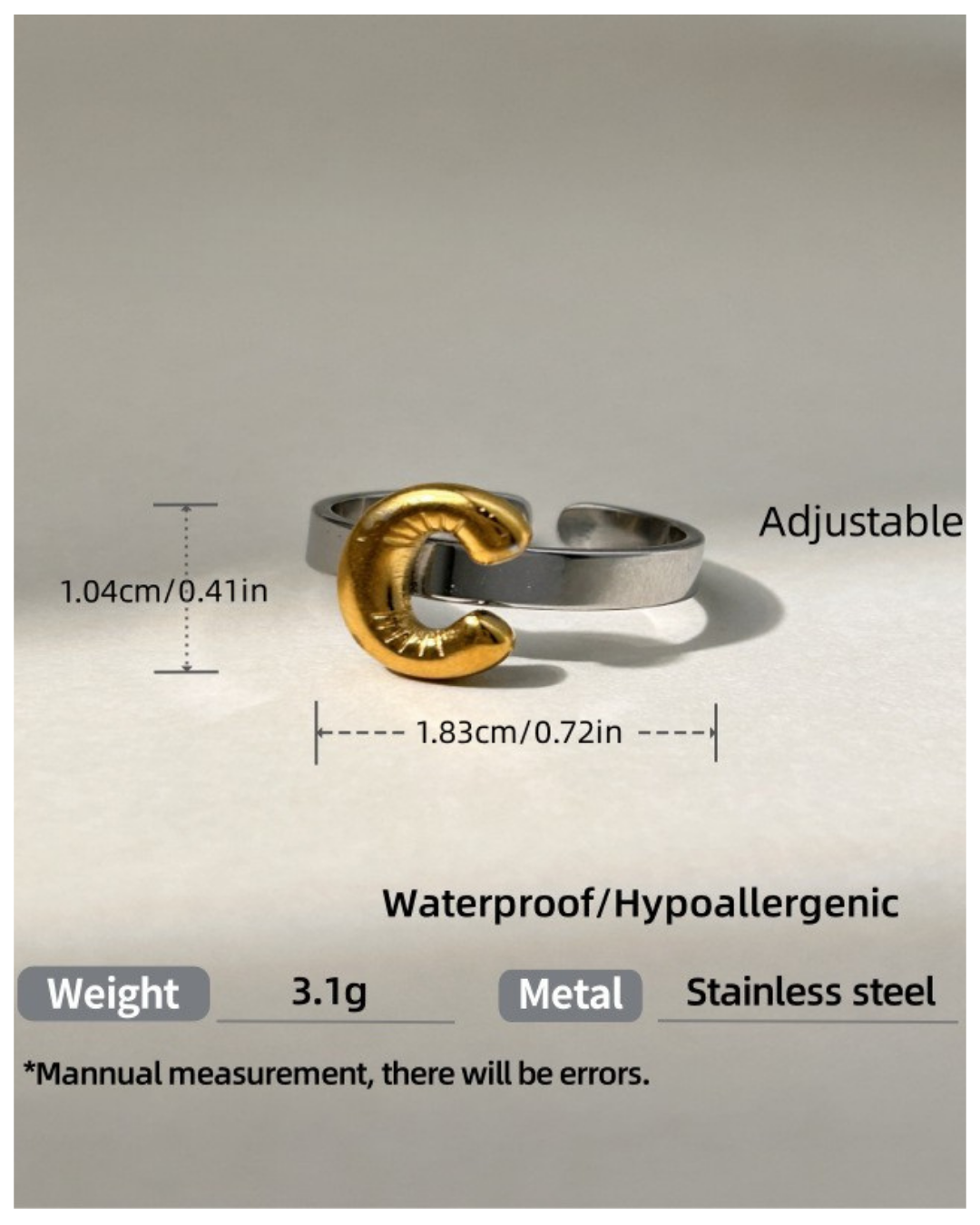 316L Crescent Horn Ring | リング | サージカルステンレス316L | Misy Jewelry