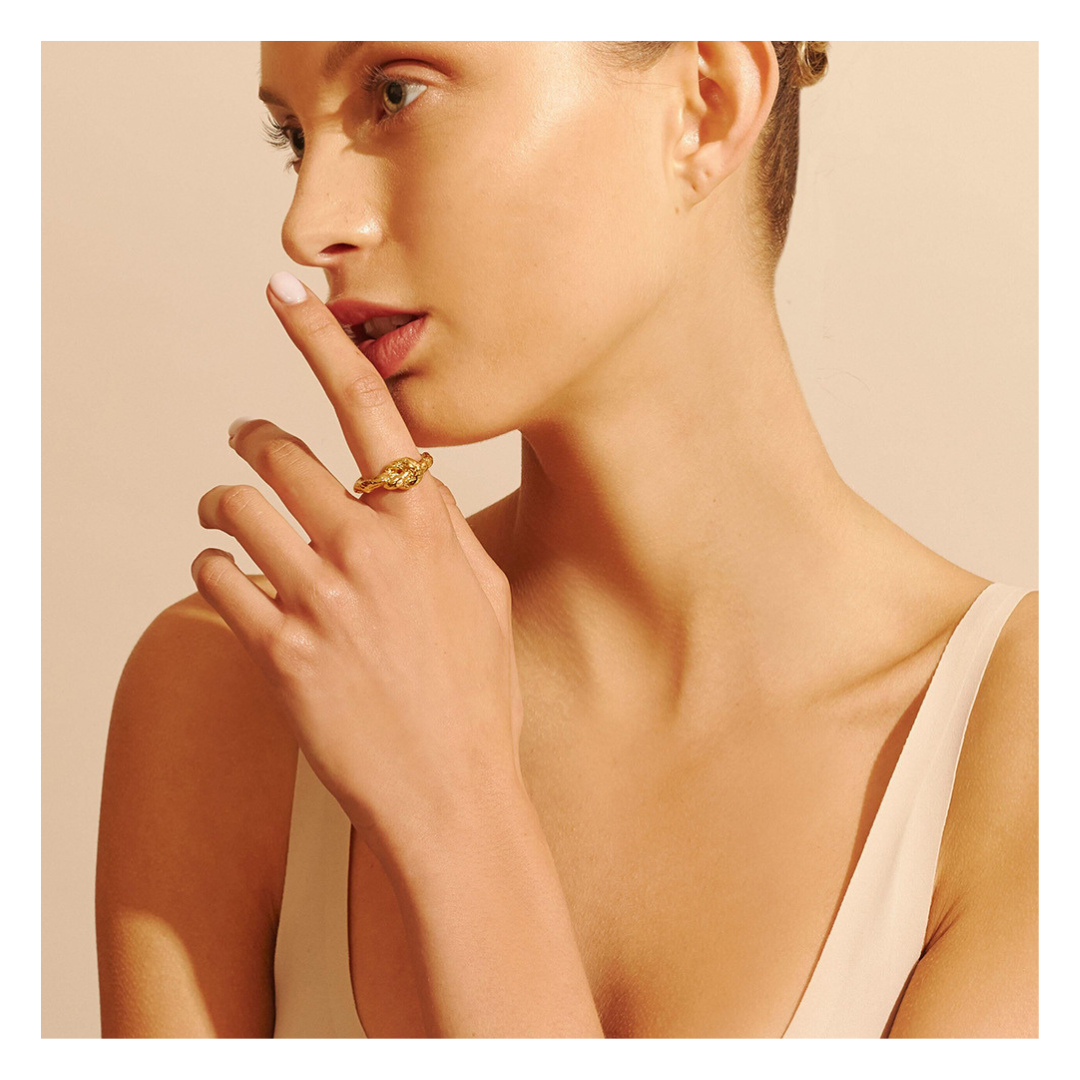 316L Designed Knot Ring - リング｜Misy Jewelry