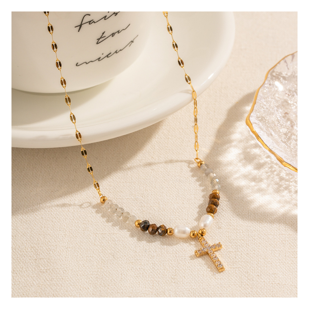 316L Hiphop Cross Necklace 詳細画像4｜Misy Jewelry