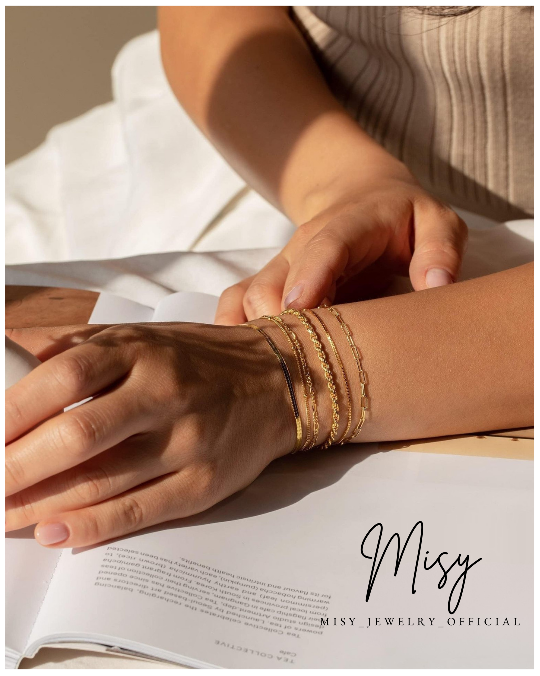 316L Link Chain Bracelet 詳細画像4｜Misy Jewelry