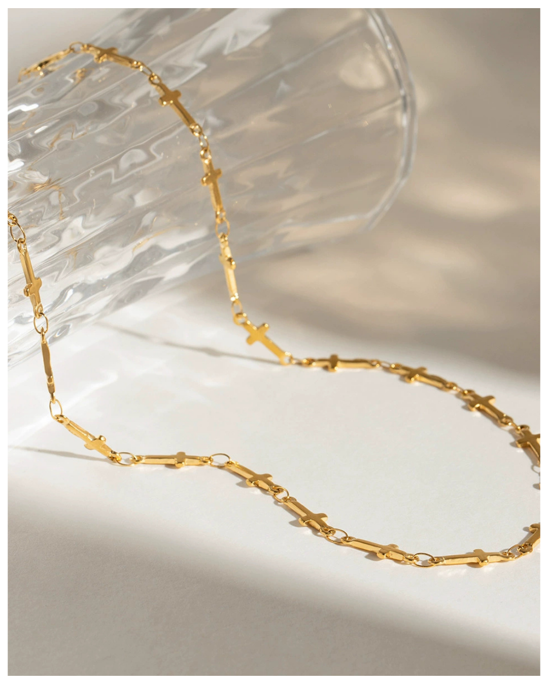 316L Cross Link Necklace 詳細画像6｜Misy Jewelry