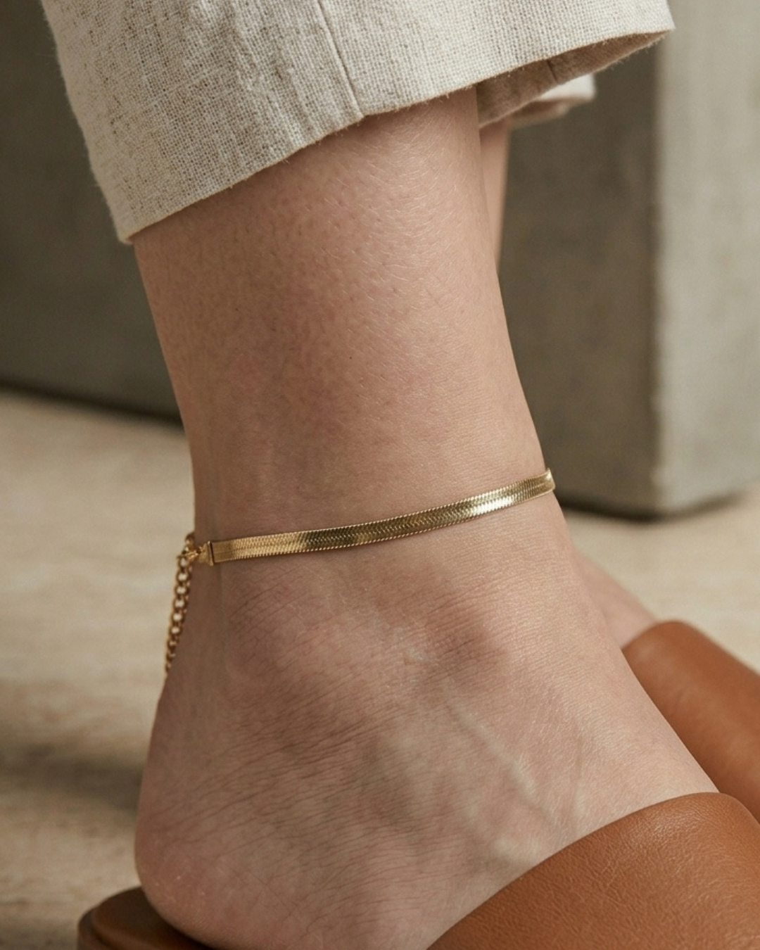316L Snake Anklet 3mm - ブレスレット｜Misy Jewelry
