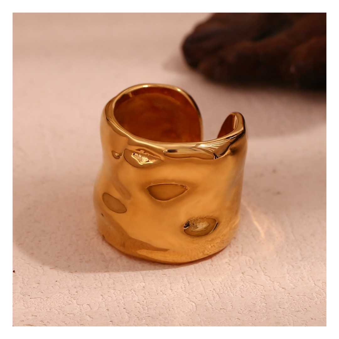 316L Wide Ring Bumpy 詳細画像2｜Misy Jewelry