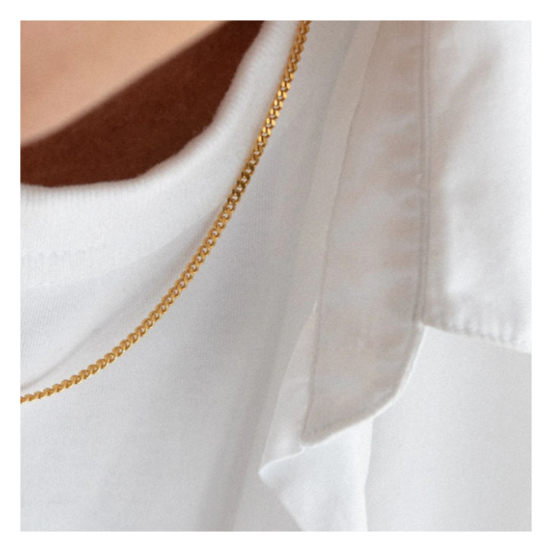 316L Flat Link Chain Necklace 詳細画像1｜Misy Jewelry