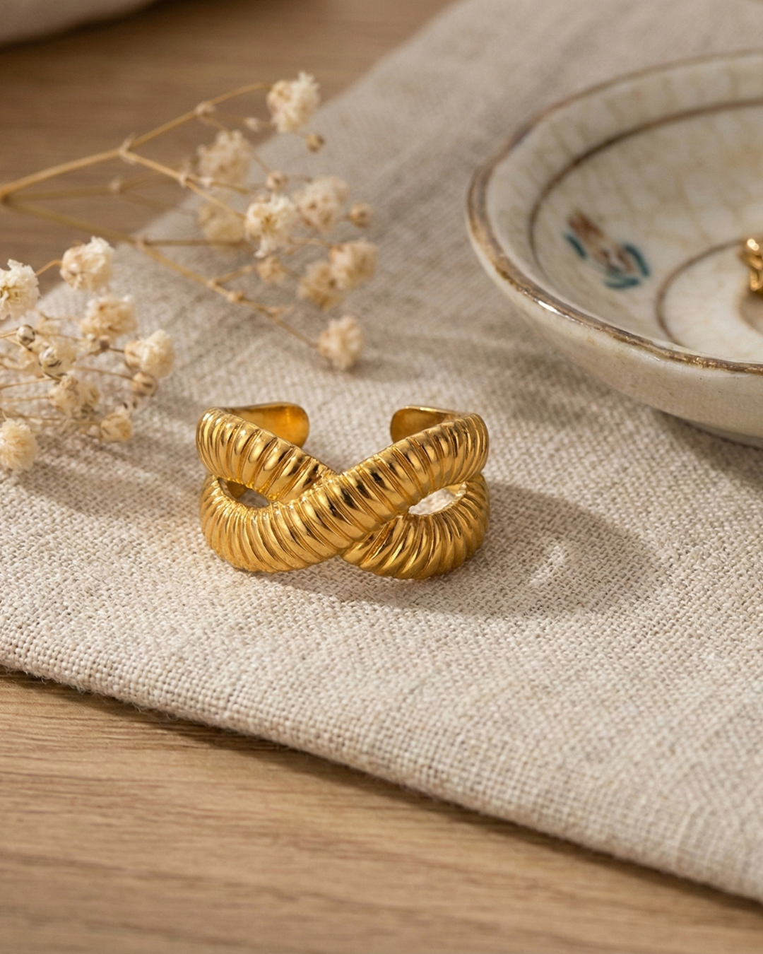 316L Open X-Cross Ring — ディテール | リング | サージカルステンレス316L | Misy Jewelry