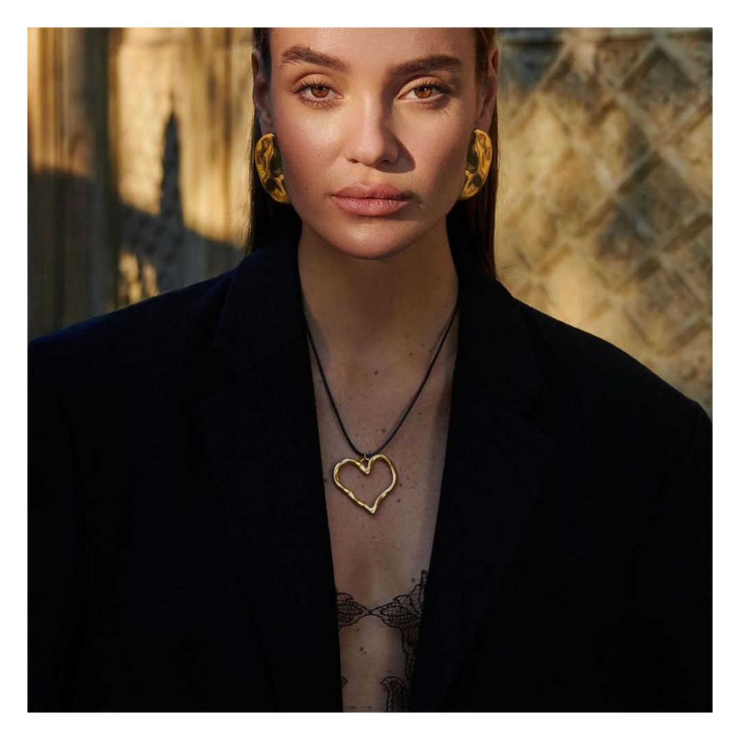 Long Rope Heart Necklace 詳細画像7｜Misy Jewelry