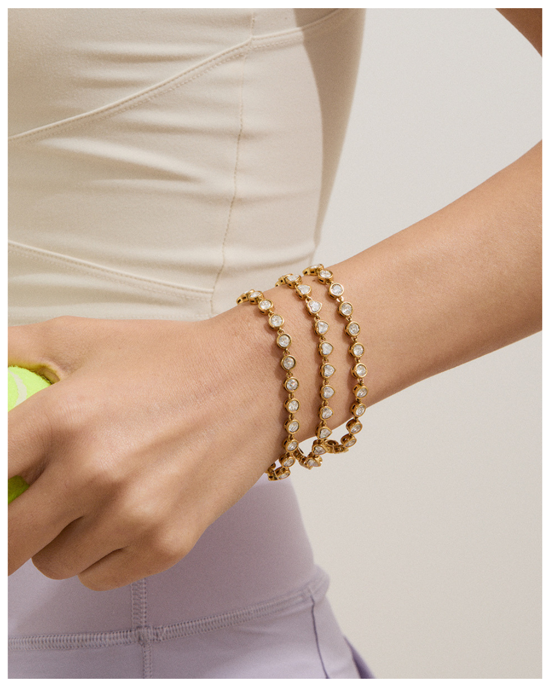 316L Sparkling Circle Bracelet 詳細画像2｜Misy Jewelry