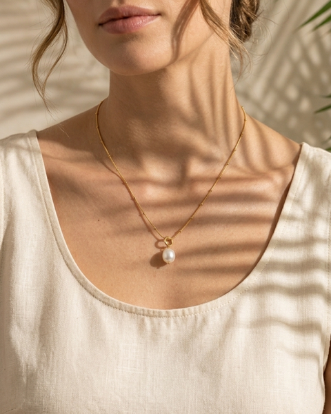 316L Eternal Pearl Necklace