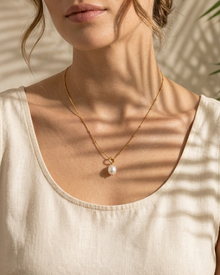 316L Eternal Pearl Necklace
