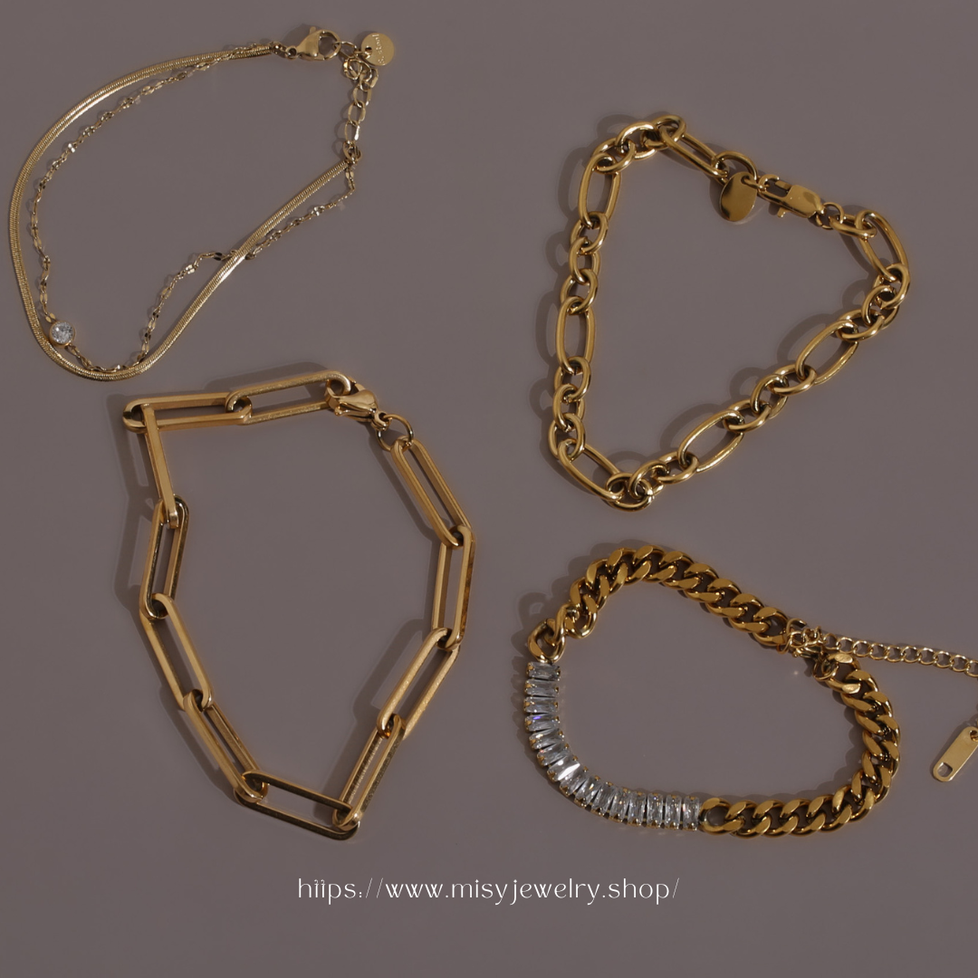316L Simple Chain Bracelet — 着用イメージ | ネックレス | サージカルステンレス316L | Misy Jewelry