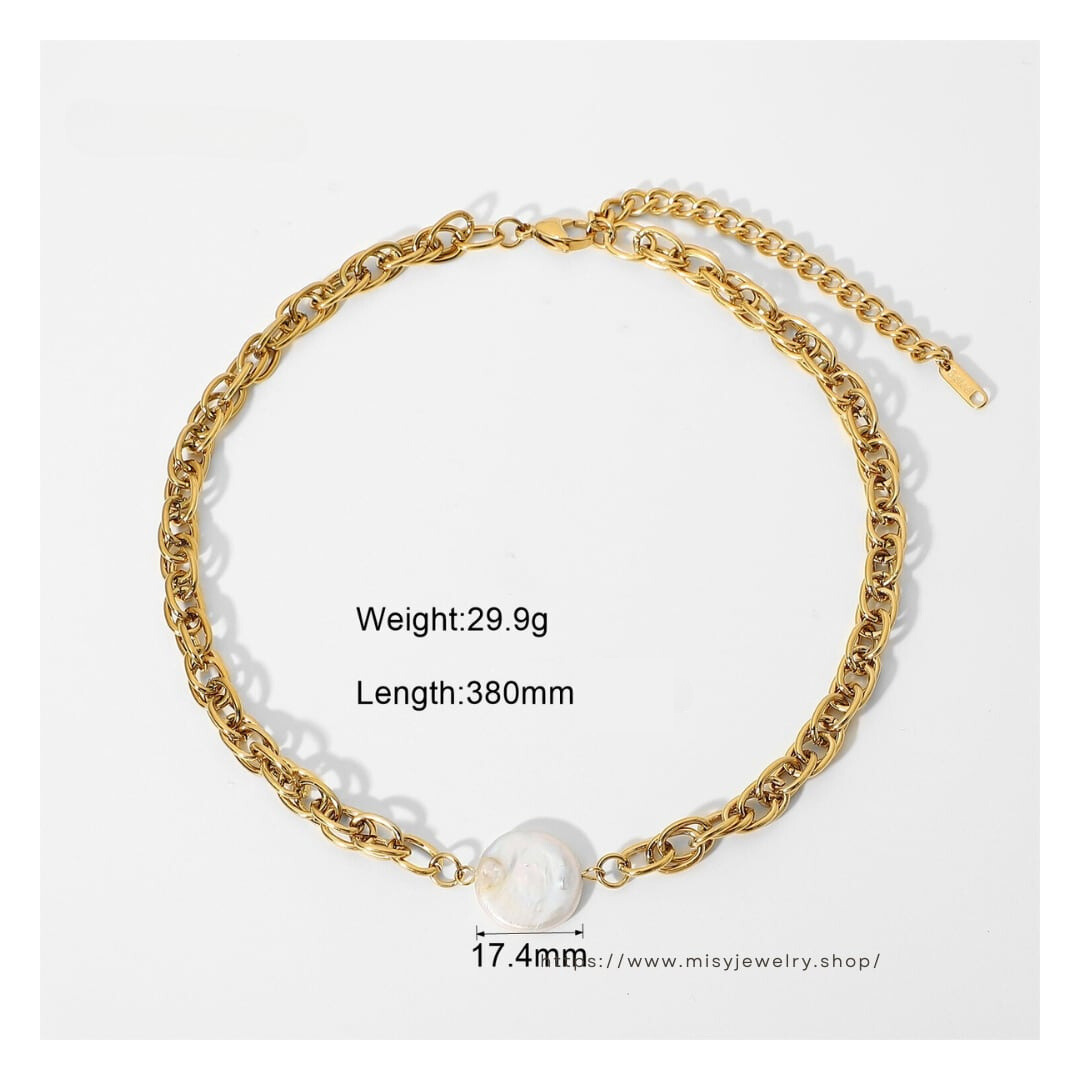 316L A Perl Necklace 詳細画像3｜Misy Jewelry