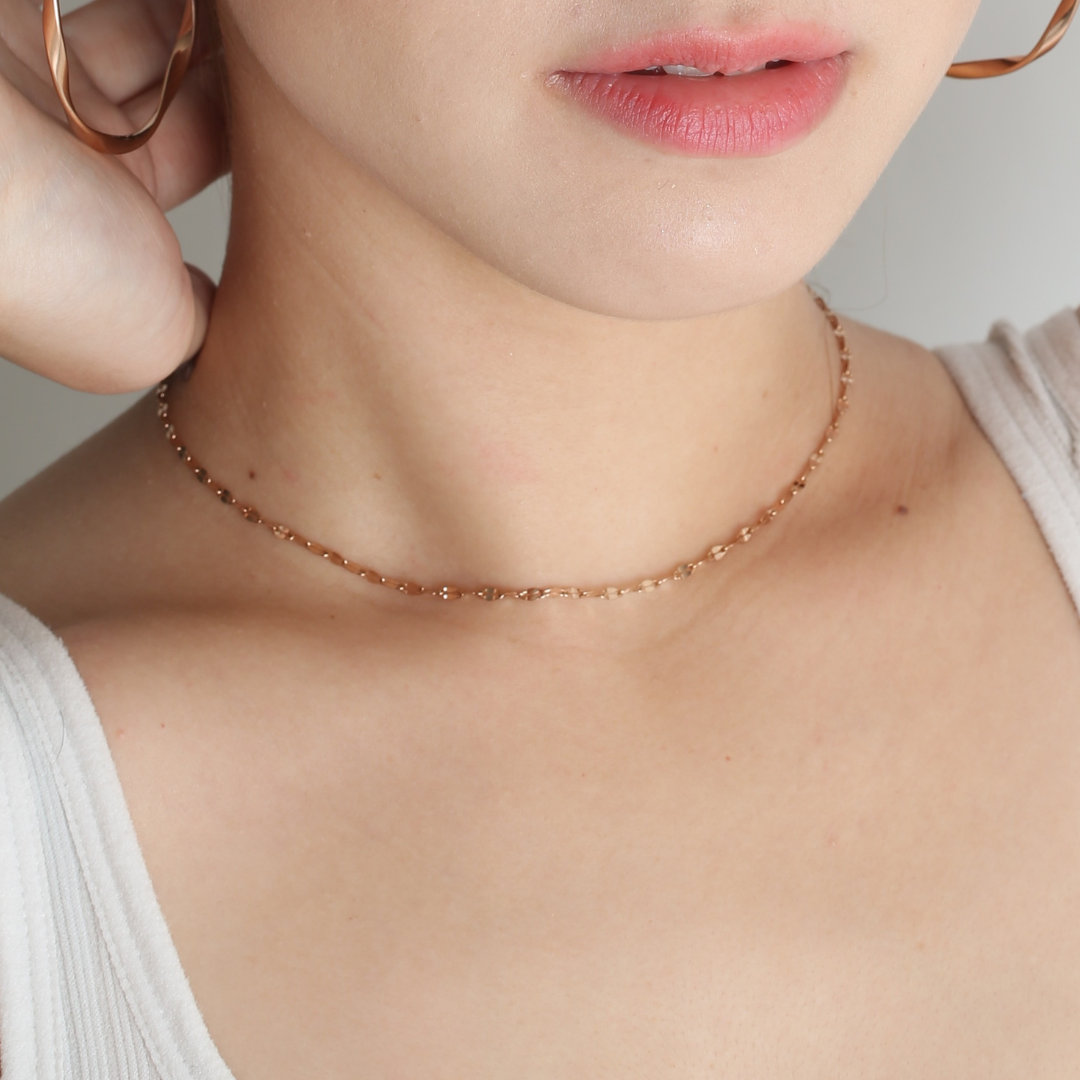 316L Petal choker necklace — ディテール | ネックレス | サージカルステンレス316L | Misy Jewelry