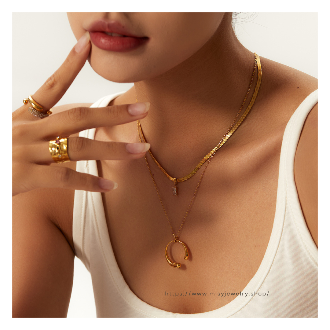 316L C Necklace 詳細画像4｜Misy Jewelry