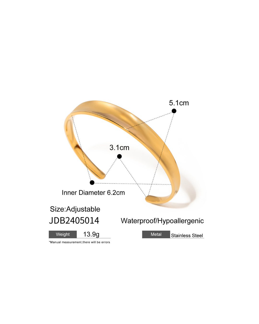 316L Sleek Line Bangle — ディテール | ブレスレット | サージカルステンレス316L | Misy Jewelry