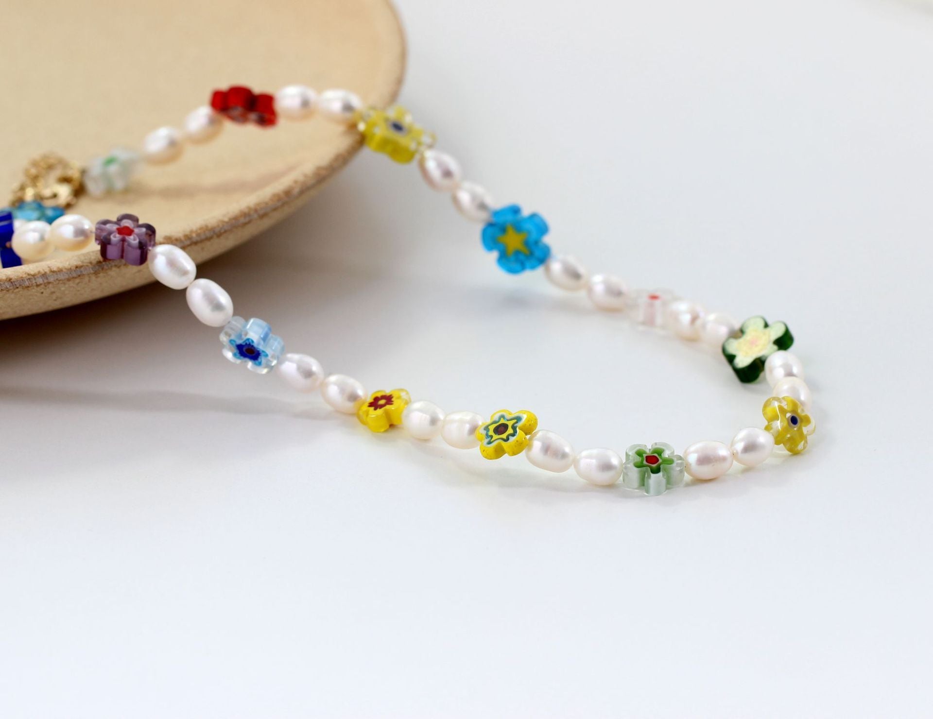 316L Millefiori Perl necklace 2