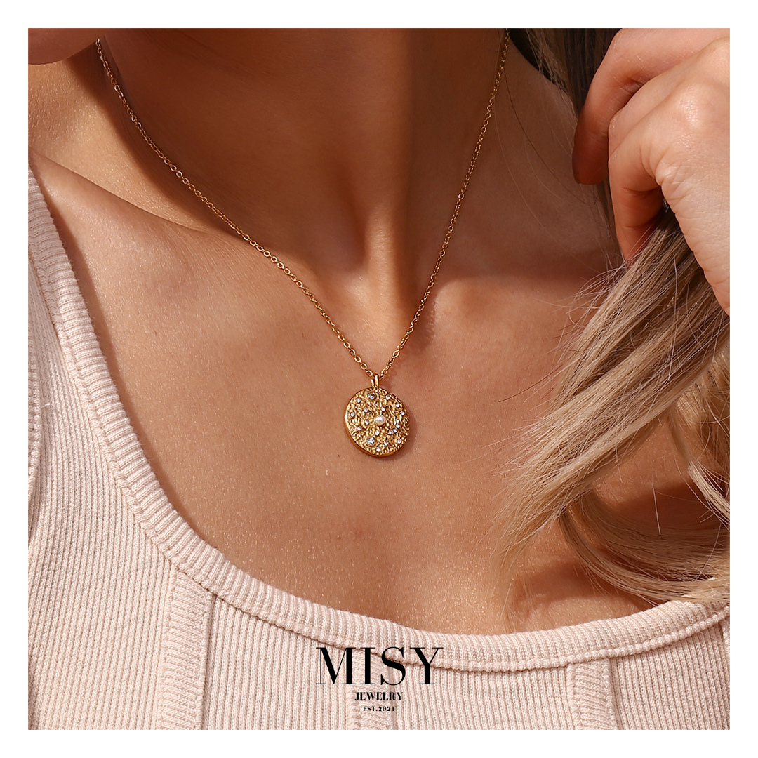 316L Sun Perl Necklace 詳細画像9｜Misy Jewelry
