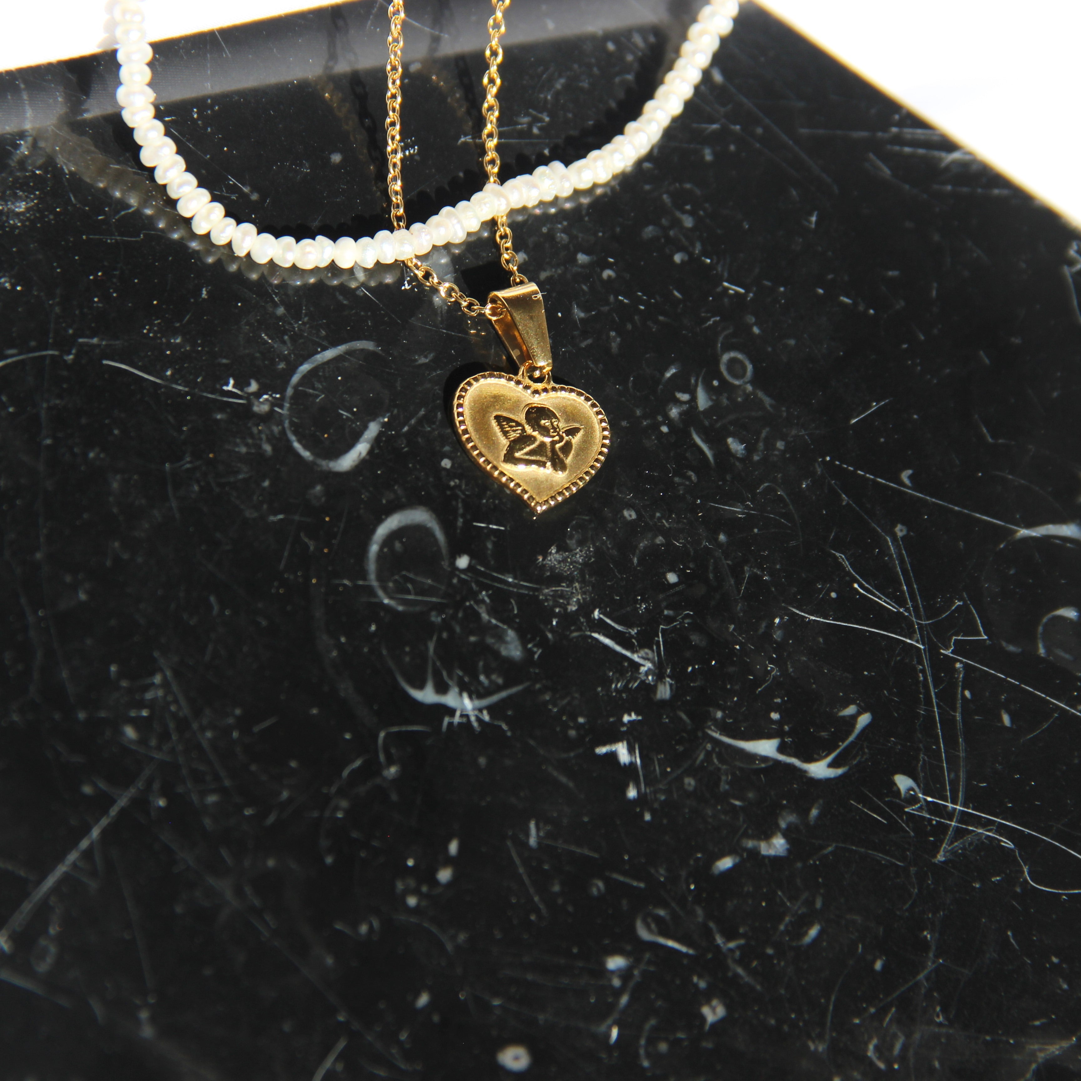 316L Heart Angel Coin necklace #D15 詳細画像6｜Misy Jewelry