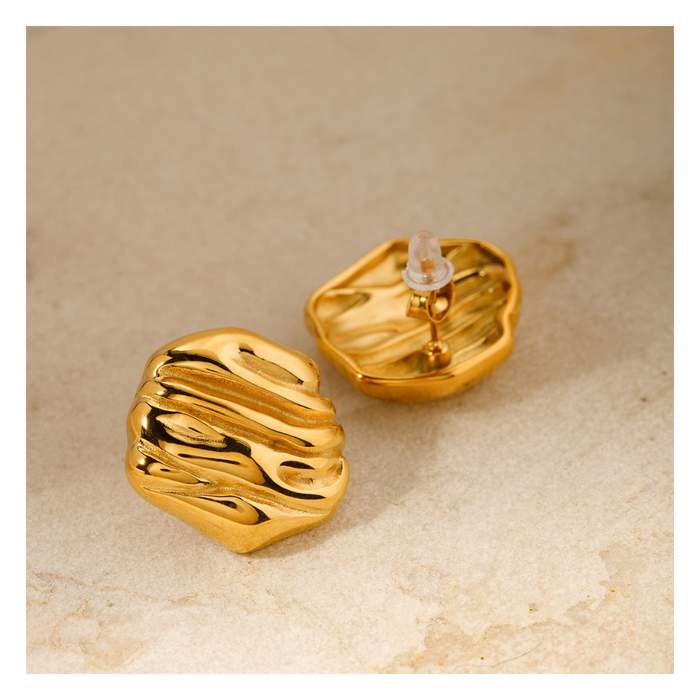 316L Rock Texture Pierce