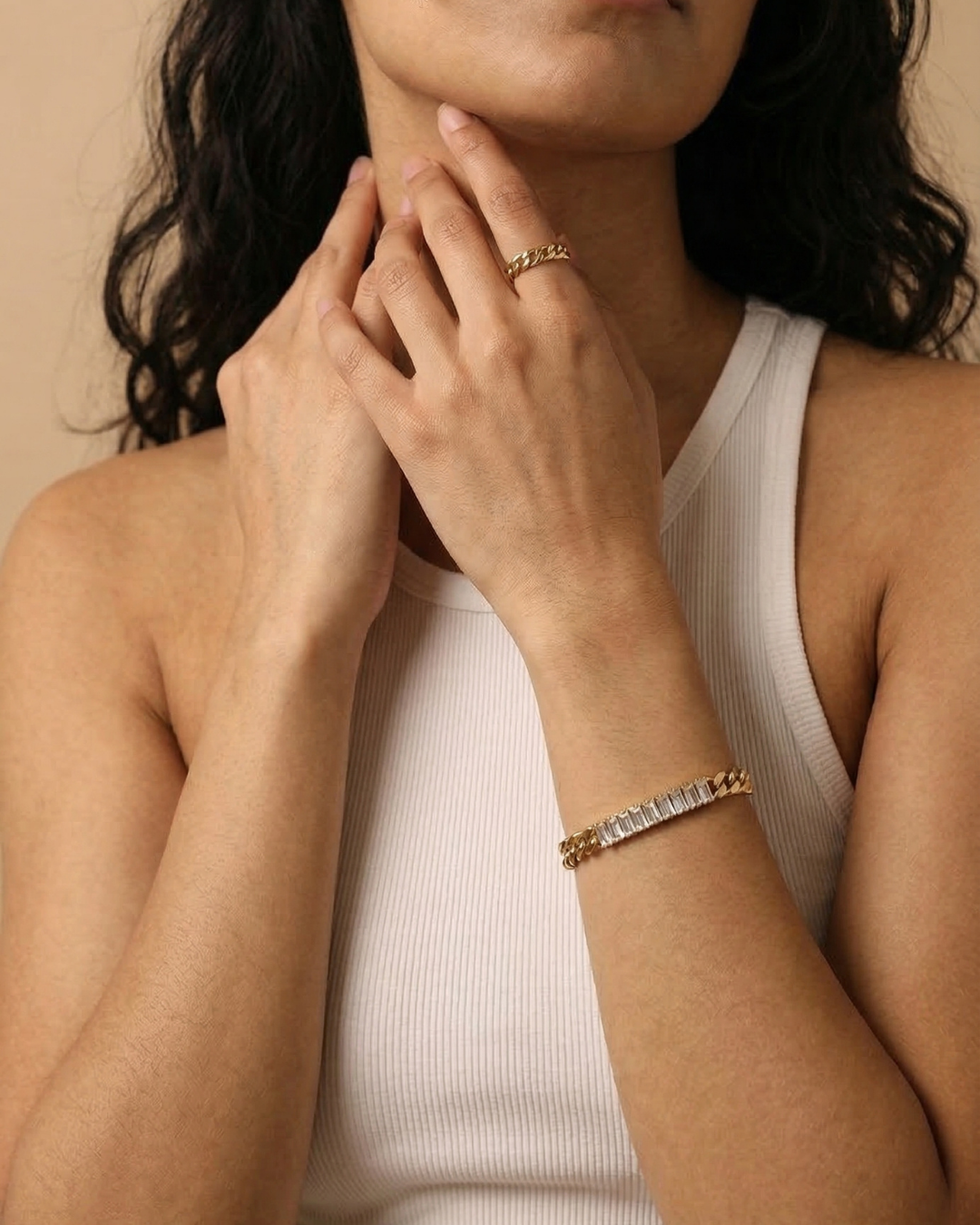316L Half Zirconia Bracelet — ディテール | ブレスレット | サージカルステンレス316L | Misy Jewelry