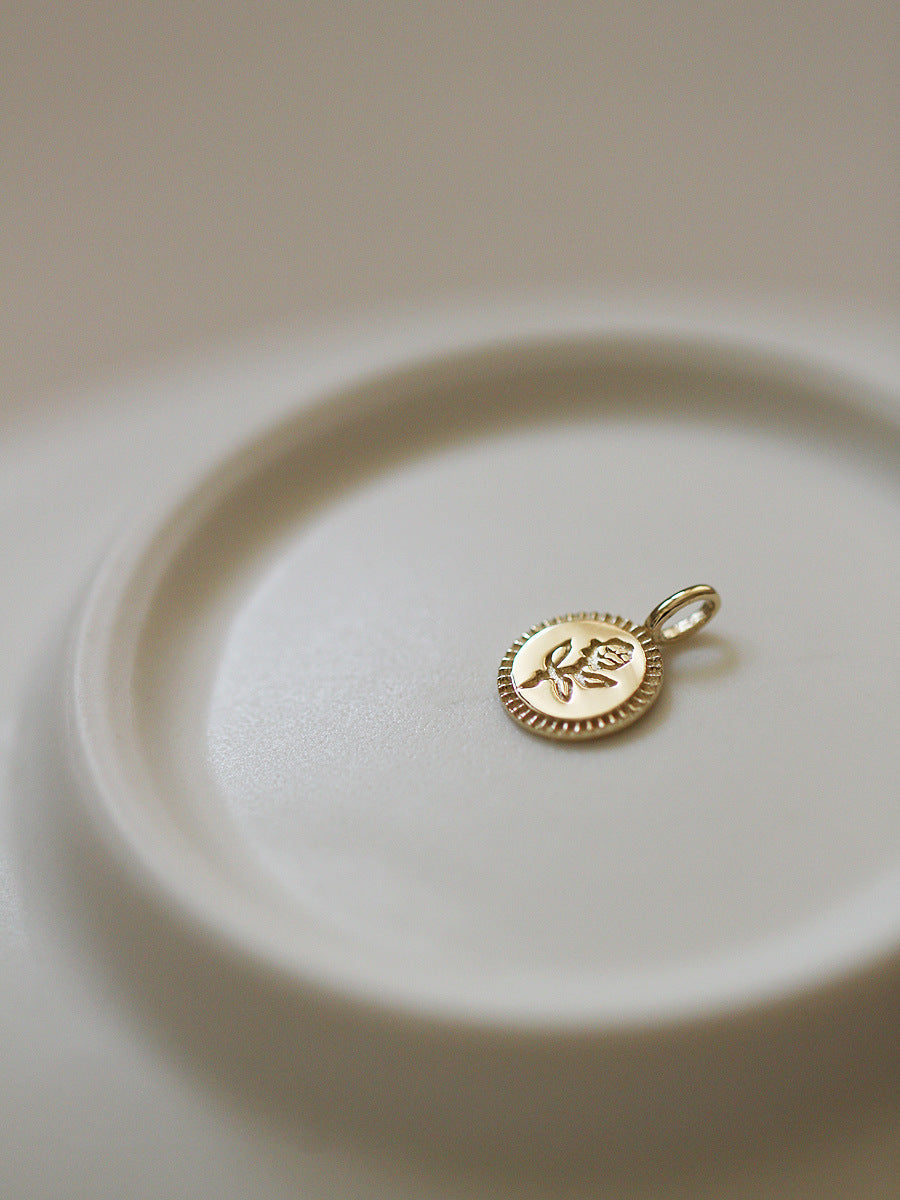 s925 Rose coin necklace reversible — ディテール | ネックレス | サージカルステンレス316L | Misy Jewelry