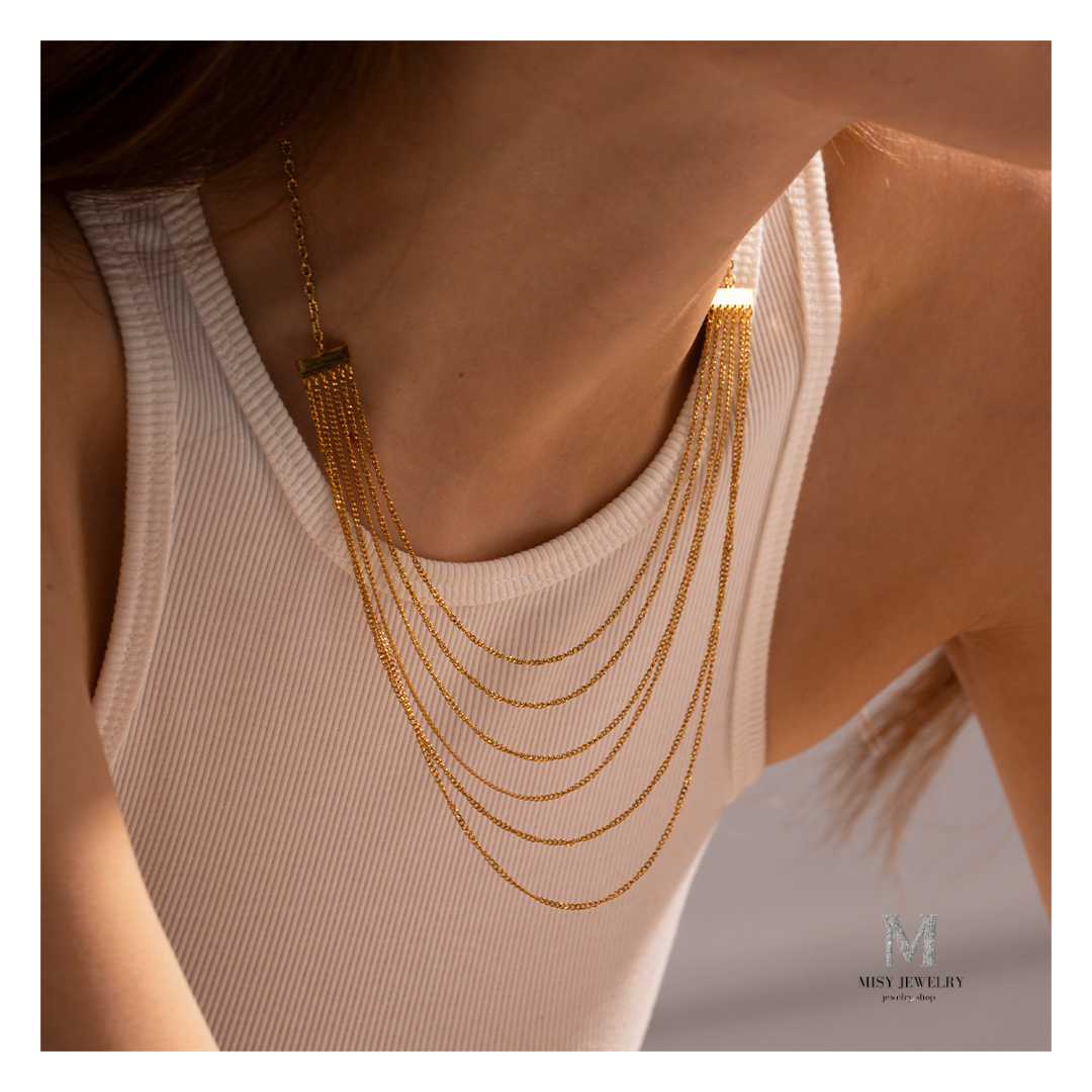 316L 6 Linked Necklace - ネックレス｜Misy Jewelry