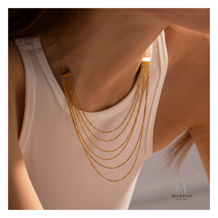 316L 6 Linked Necklace