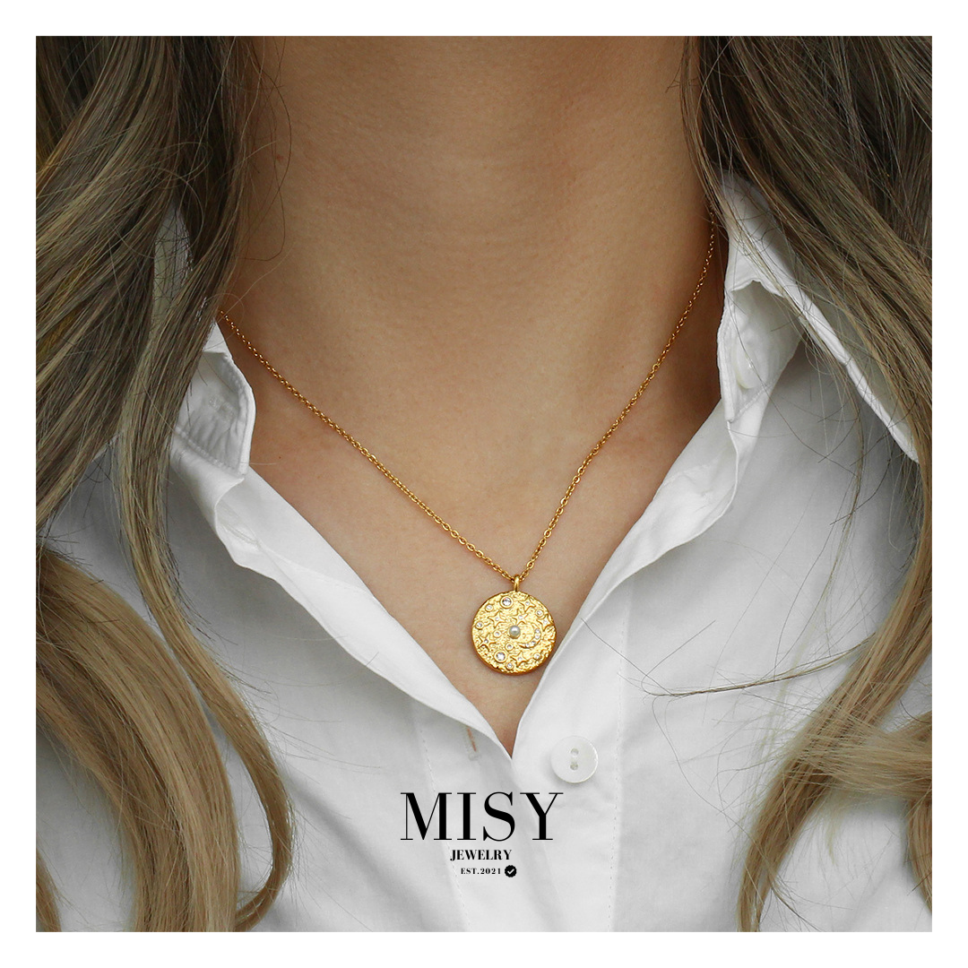 316L Sun Perl Necklace 詳細画像6｜Misy Jewelry