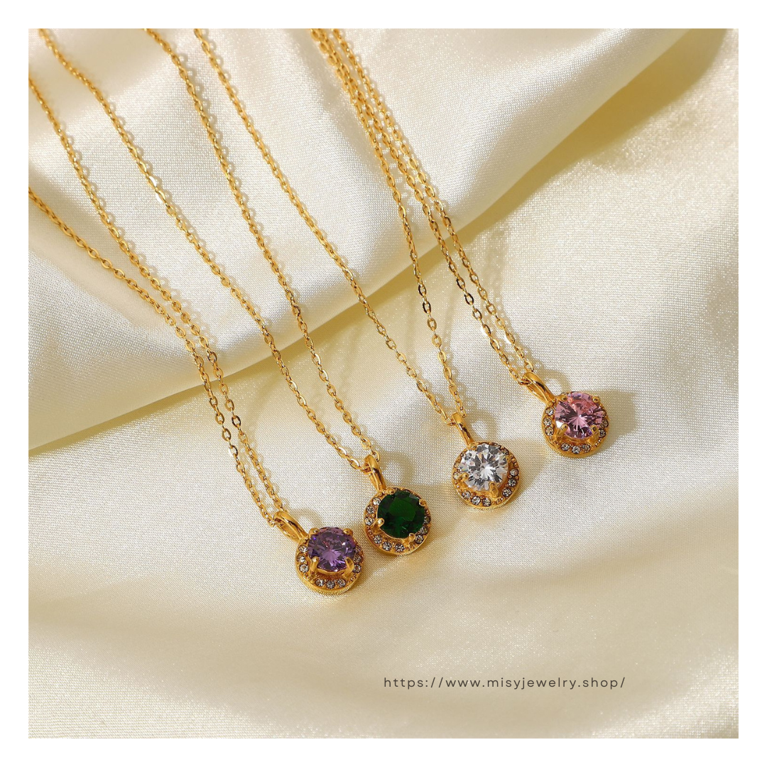 316L  Zirconia necklace - ネックレス｜Misy Jewelry