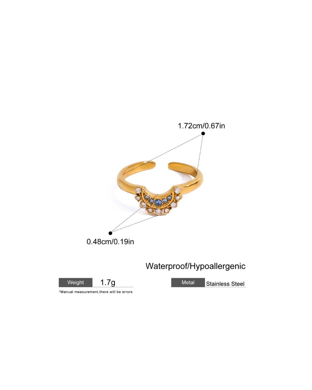 316L Daylight / Starlight Ring — ディテール | リング | サージカルステンレス316L | Misy Jewelry