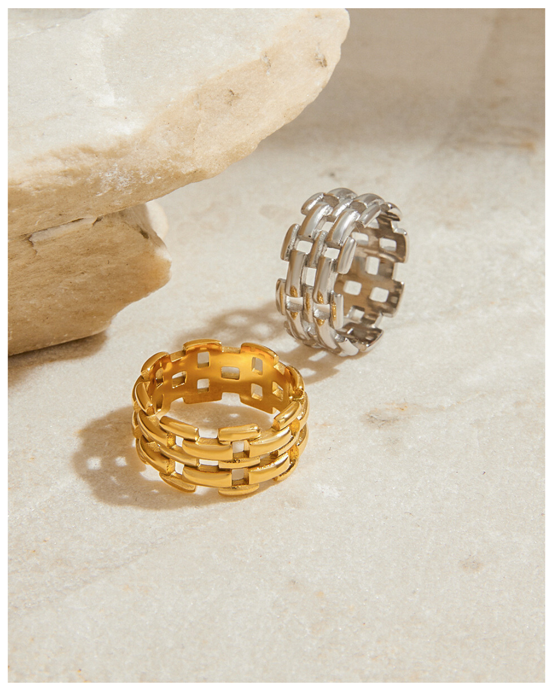 316L Grid Link Ring — ディテール | リング | サージカルステンレス316L | Misy Jewelry