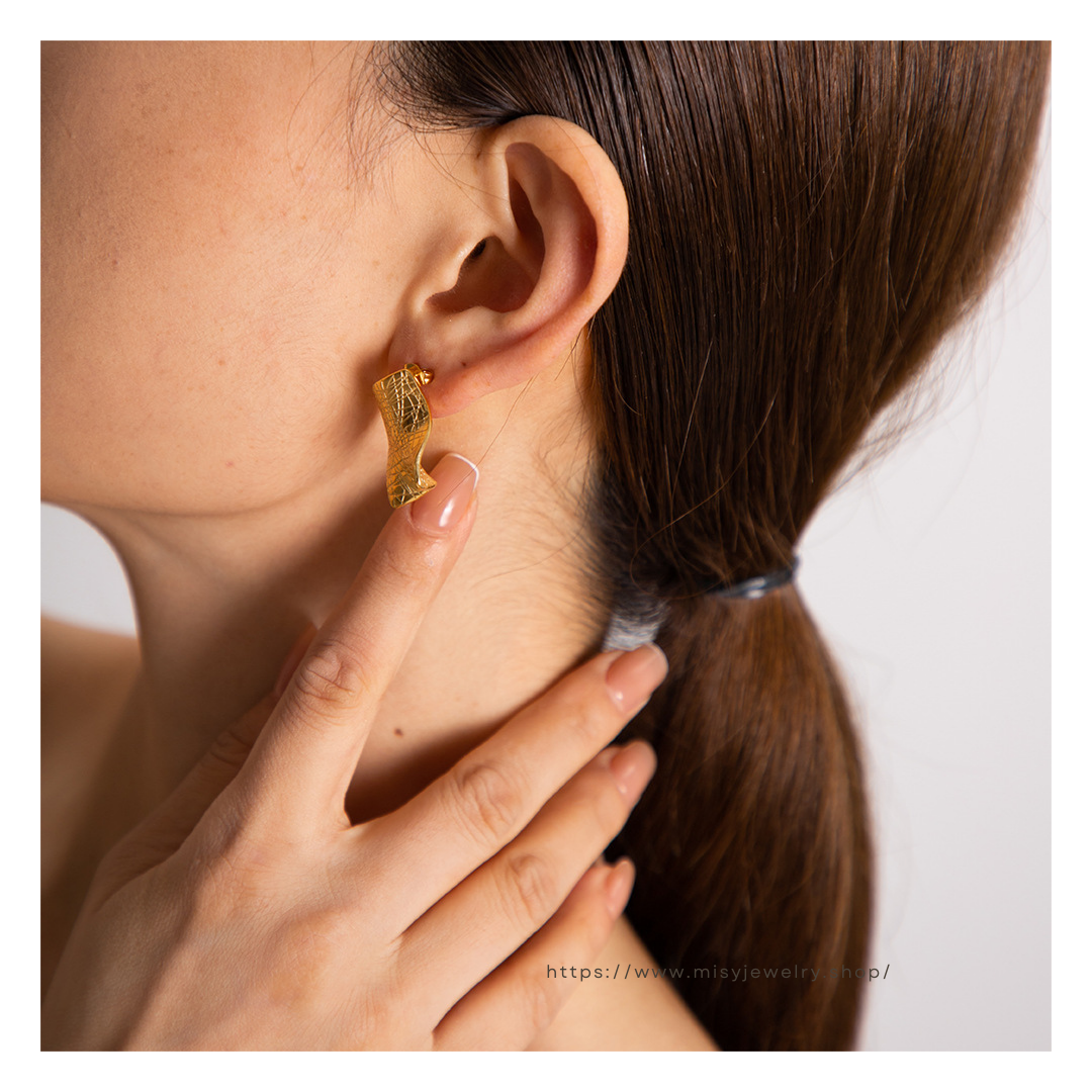 316L Scratch Finish Pierce — ディテール | リング | サージカルステンレス316L | Misy Jewelry