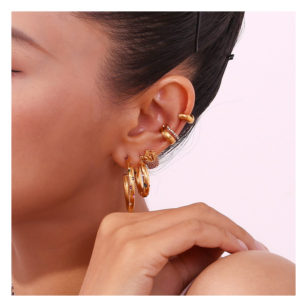 316L Line Zirconia Ear Cuff(Single) — ディテール | リング | サージカルステンレス316L | Misy Jewelry